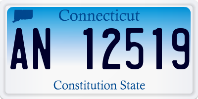 CT license plate AN12519