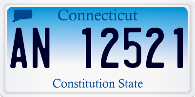 CT license plate AN12521