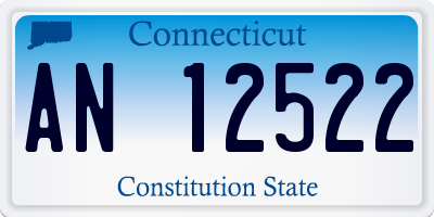 CT license plate AN12522