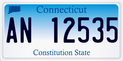 CT license plate AN12535