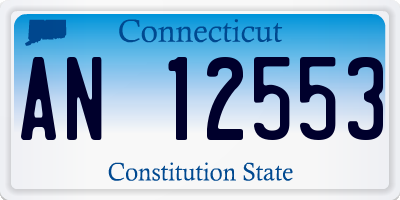 CT license plate AN12553