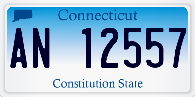 CT license plate AN12557
