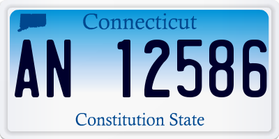 CT license plate AN12586