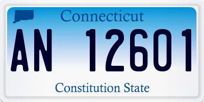 CT license plate AN12601