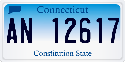CT license plate AN12617