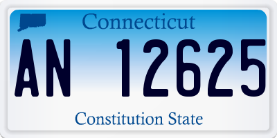 CT license plate AN12625