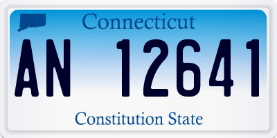 CT license plate AN12641