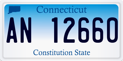 CT license plate AN12660