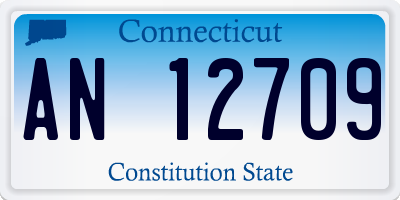 CT license plate AN12709