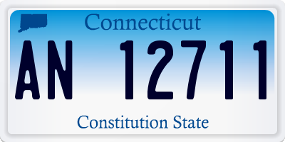CT license plate AN12711