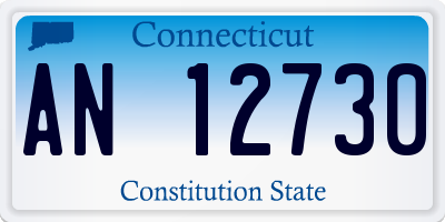 CT license plate AN12730