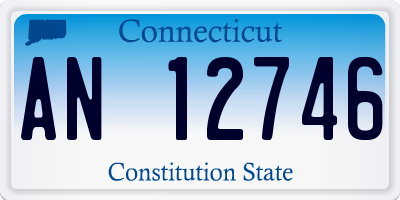 CT license plate AN12746