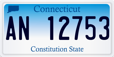 CT license plate AN12753