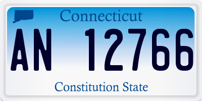 CT license plate AN12766