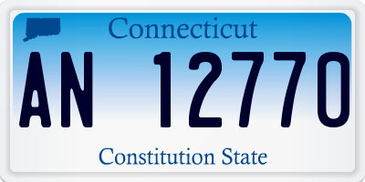 CT license plate AN12770