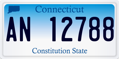 CT license plate AN12788