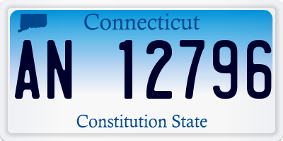 CT license plate AN12796
