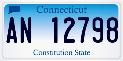 CT license plate AN12798