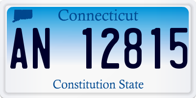 CT license plate AN12815