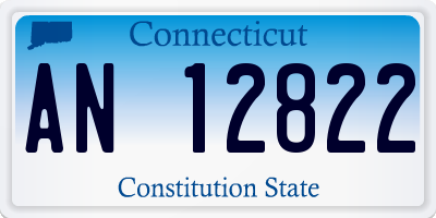 CT license plate AN12822