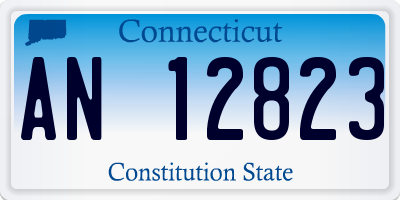 CT license plate AN12823