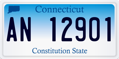 CT license plate AN12901