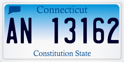 CT license plate AN13162