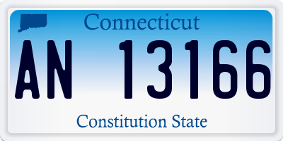 CT license plate AN13166