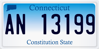 CT license plate AN13199