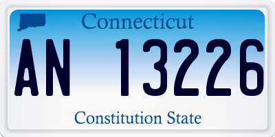CT license plate AN13226