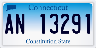 CT license plate AN13291