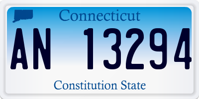 CT license plate AN13294