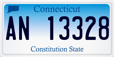 CT license plate AN13328