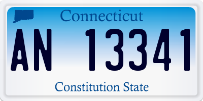 CT license plate AN13341