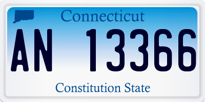 CT license plate AN13366