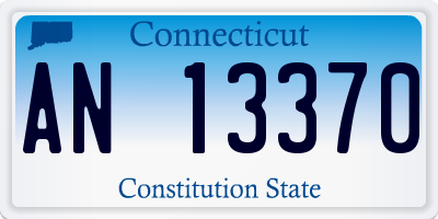 CT license plate AN13370