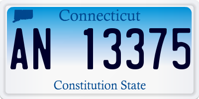 CT license plate AN13375