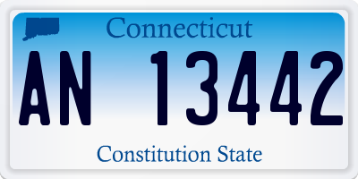 CT license plate AN13442