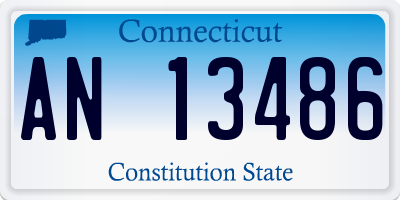 CT license plate AN13486