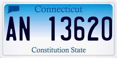 CT license plate AN13620