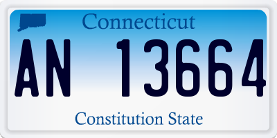 CT license plate AN13664