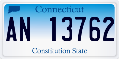 CT license plate AN13762