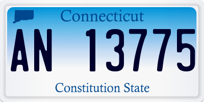 CT license plate AN13775