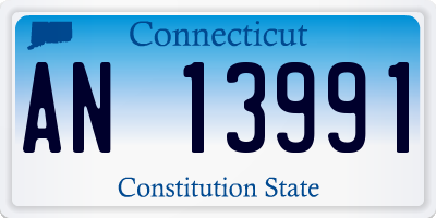 CT license plate AN13991
