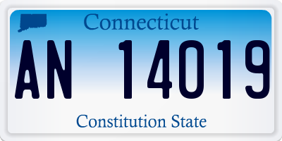 CT license plate AN14019