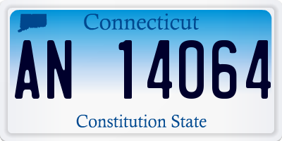 CT license plate AN14064