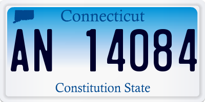 CT license plate AN14084