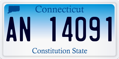 CT license plate AN14091