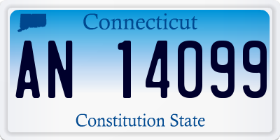 CT license plate AN14099