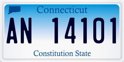 CT license plate AN14101